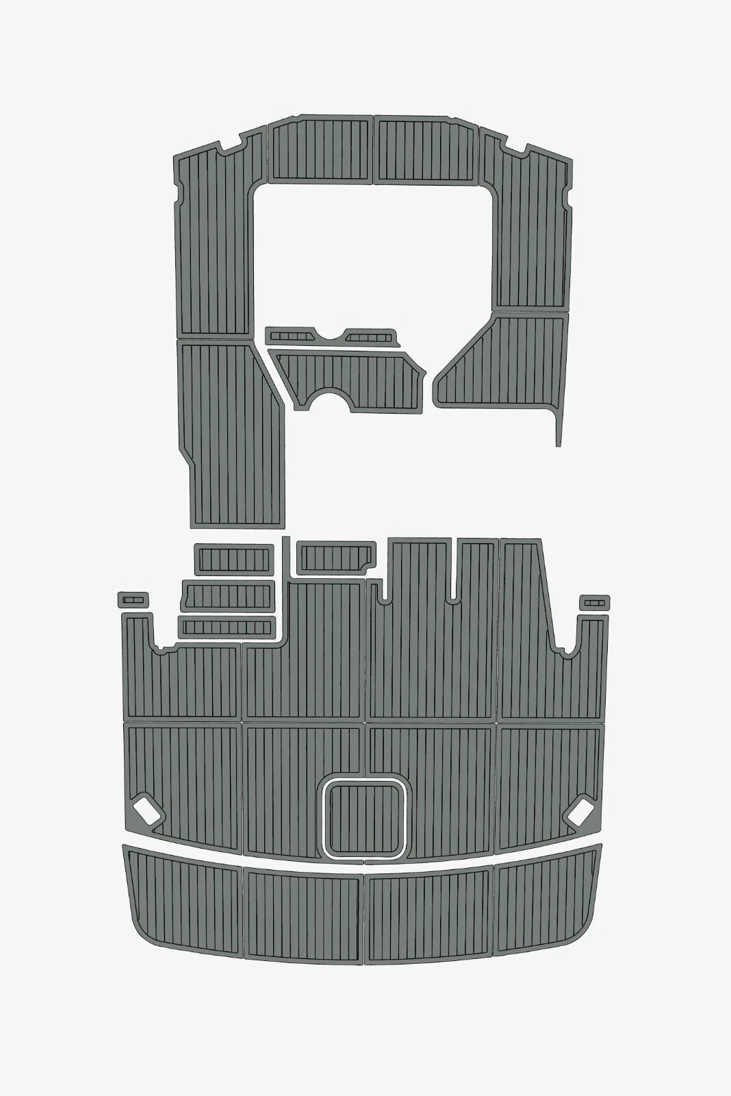 1 Kit EVA Foam marine floor faux teak mat Carver 43 MY