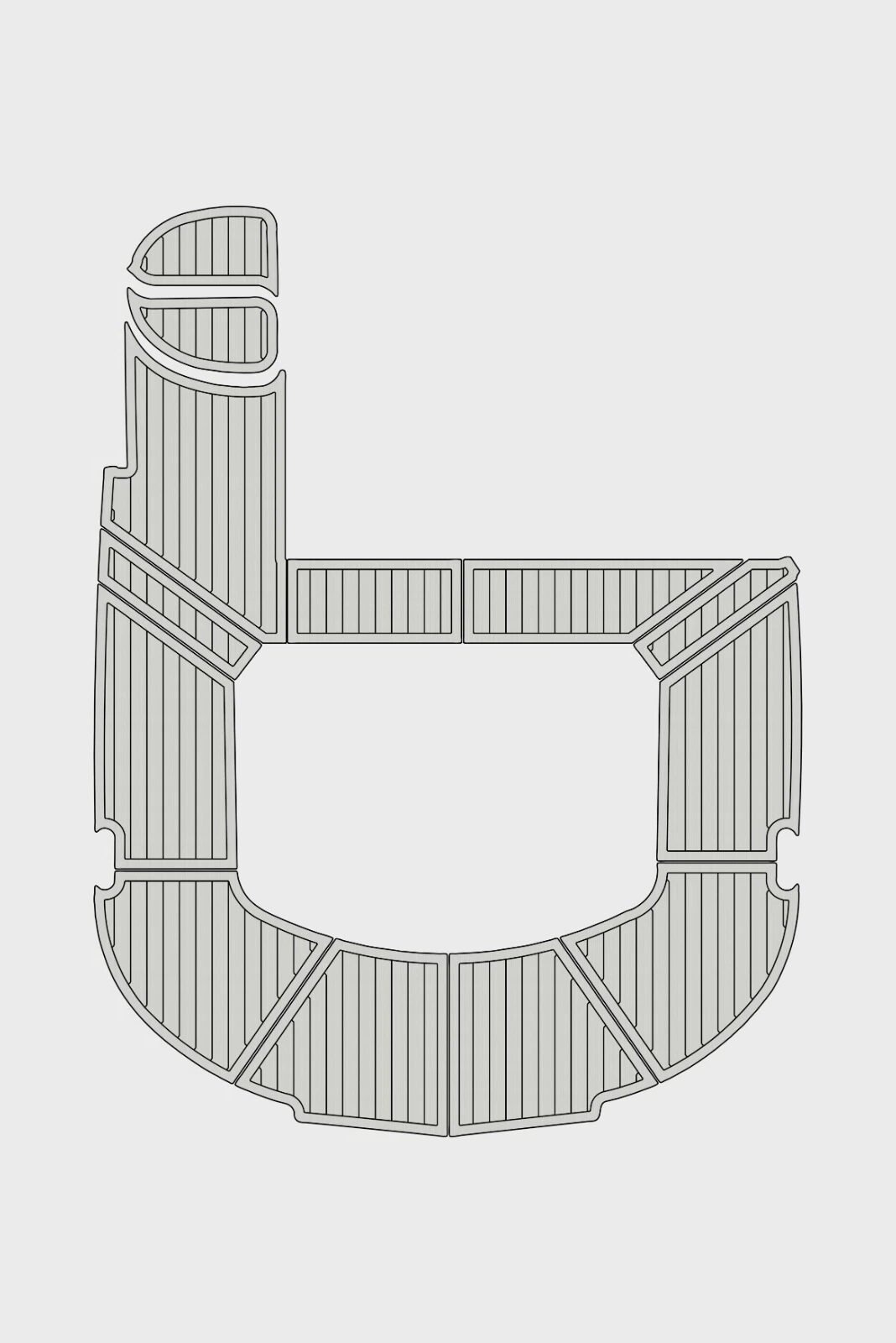 EVA Foam marine floor 1996-1998 Carver 500 (15) 1 Kit EVA Foam marine floor 1996-1998 Carver 500