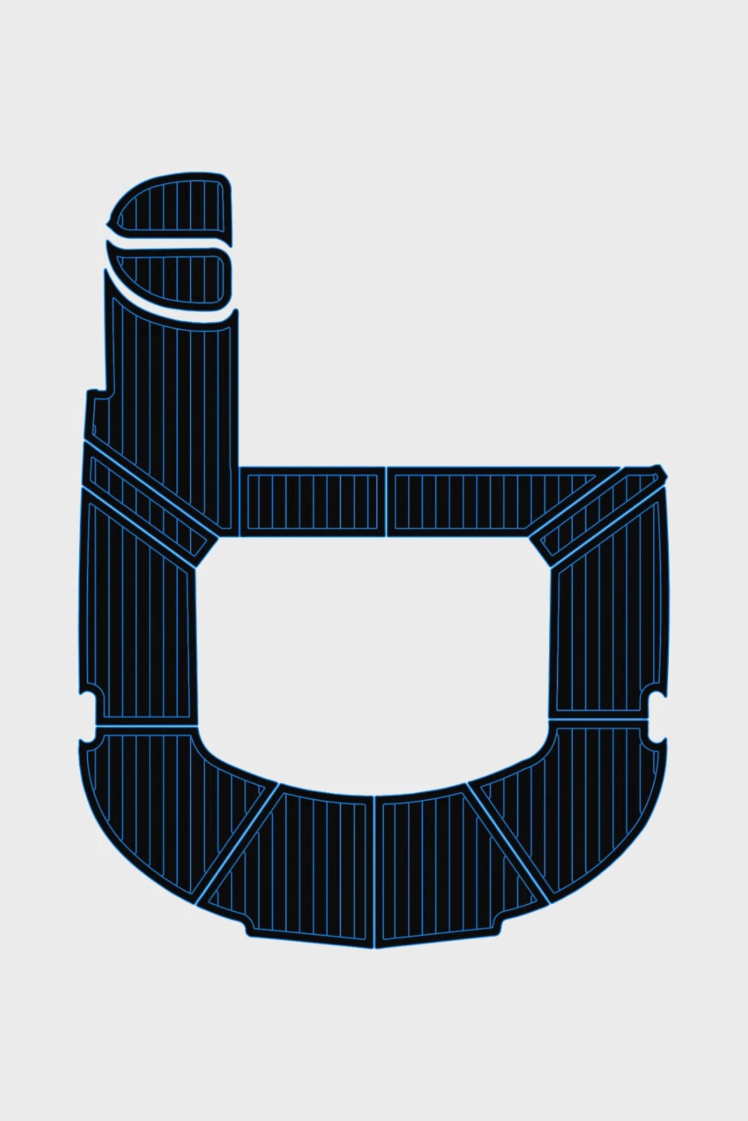 EVA Foam marine floor 1996-1998 Carver 500 (3) 1 Kit EVA Foam marine floor 1996-1998 Carver 500