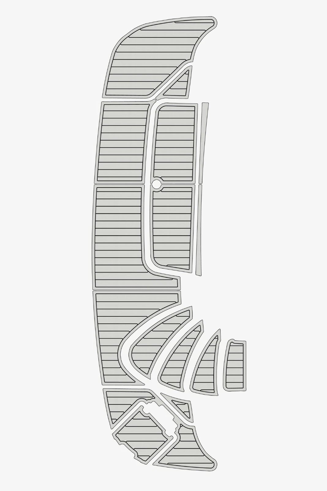 1 Kit EVA Foam marine floor faux teak mat 2000-2007 Carver 466