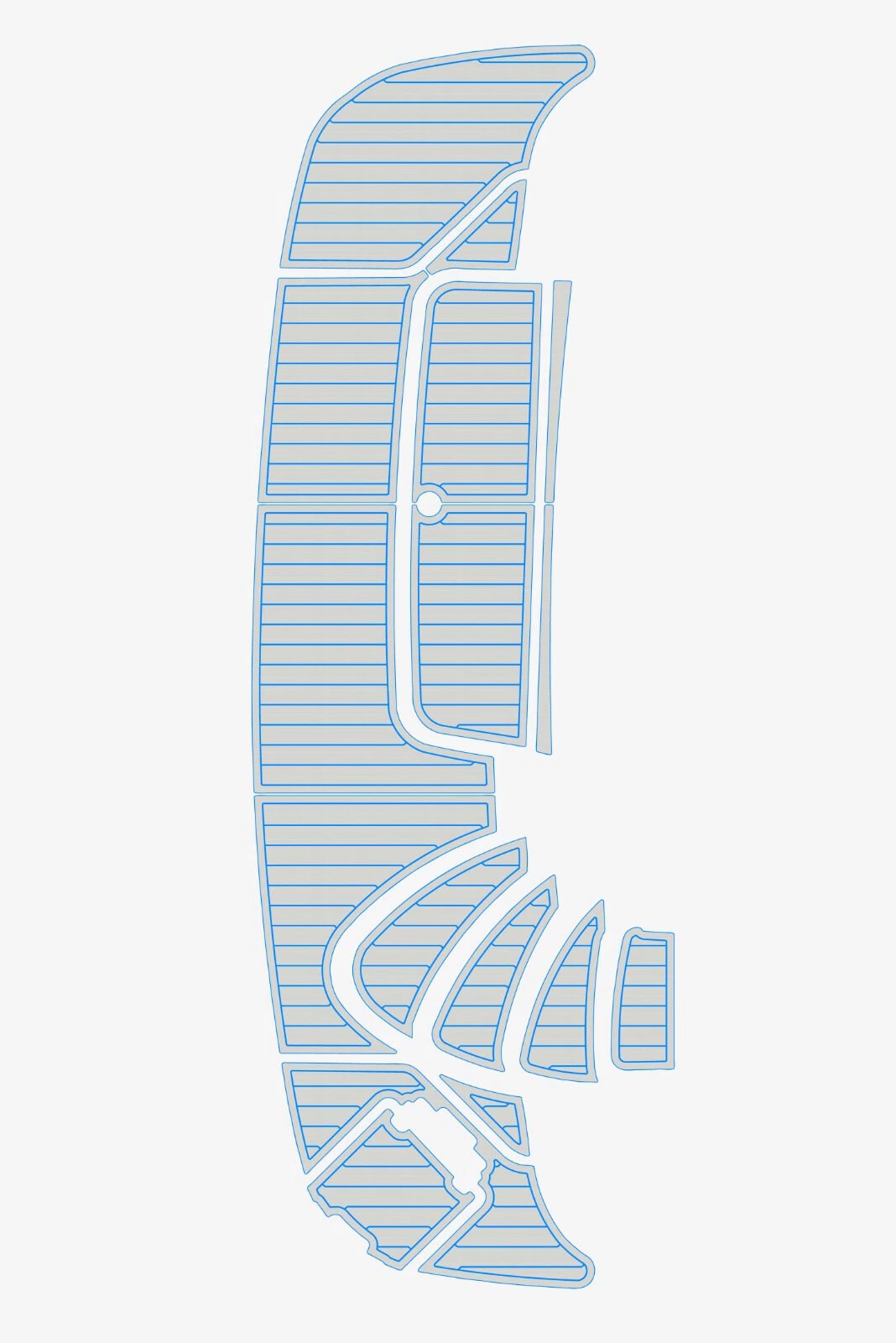 1 Kit EVA Foam marine floor faux teak mat 2000-2007 Carver 466