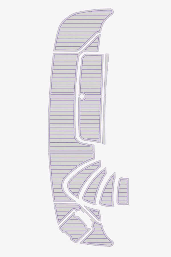 EVA Foam marine floor faux teak mat 2000-2007 Carver 466 (14) 1 Kit EVA Foam marine floor faux teak mat 2000-2007 Carver 466