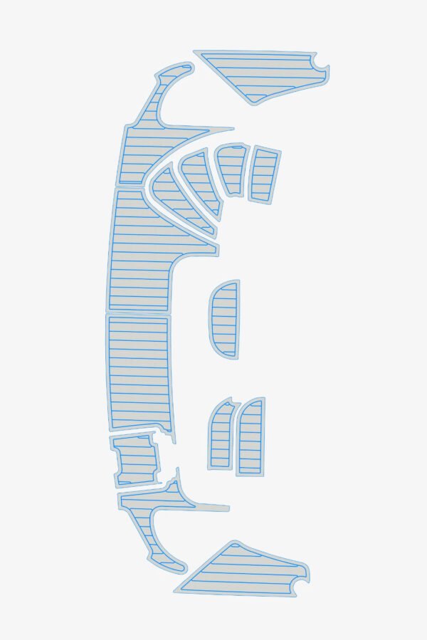 EVA Foam marine floor faux teak mat 2001 Carver MY 396 (6) 1 Kit EVA Foam marine floor faux teak mat 2001 Carver MY 396