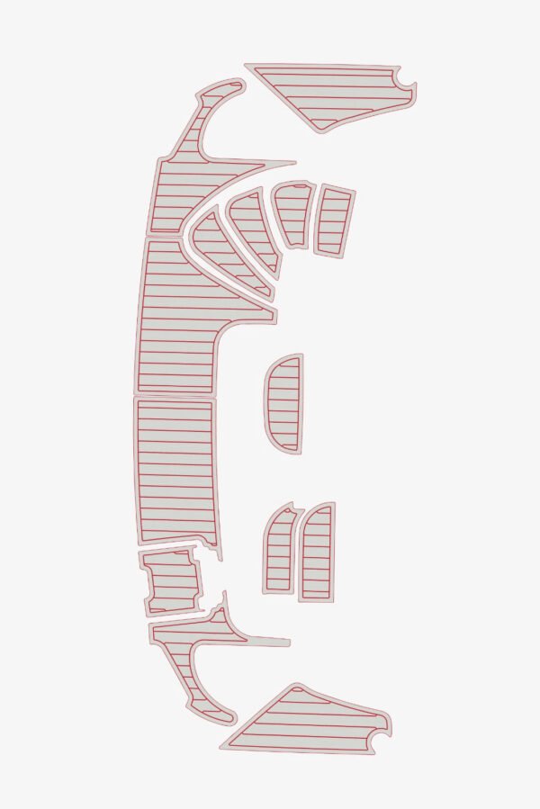 EVA Foam marine floor faux teak mat 2001 Carver MY 396 (7) 1 Kit EVA Foam marine floor faux teak mat 2001 Carver MY 396