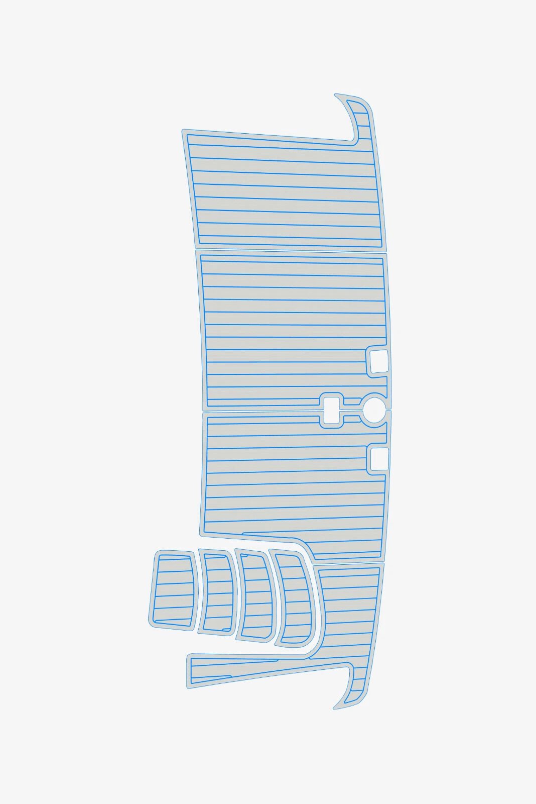 1 Kit EVA Foam marine floor faux teak mat Carver 402 SP