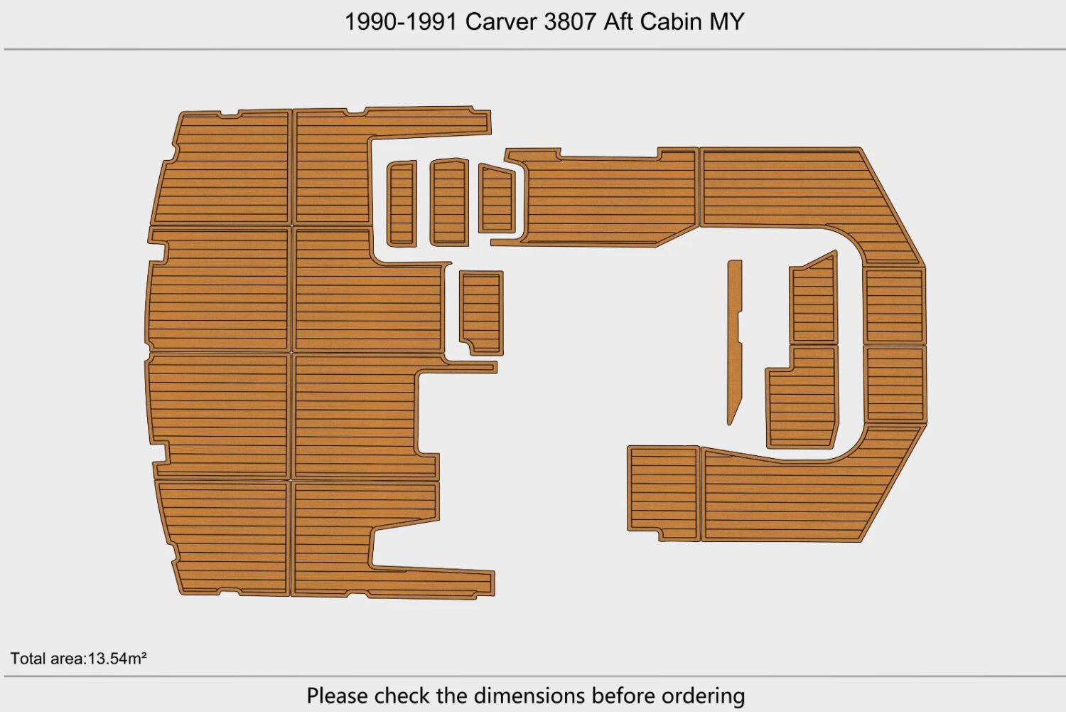 EVA Foam marine flooring 1990-1991 Carver 3807 (1) 1 Kit EVA Foam marine flooring 1990-1991 Carver 3807