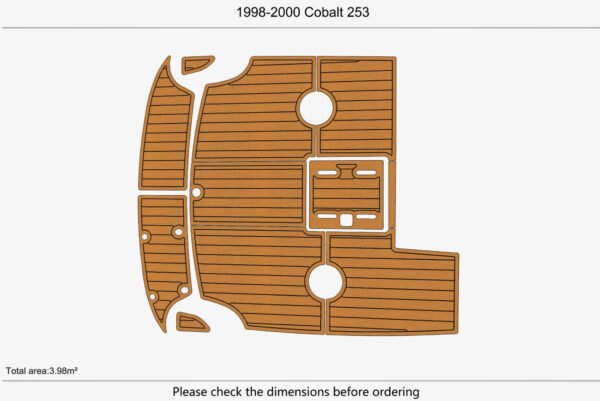 EVA Foam marine flooring 1998-2000 Cobalt 253 (1) 1 Kit EVA Foam marine flooring 1998-2000 Cobalt 253