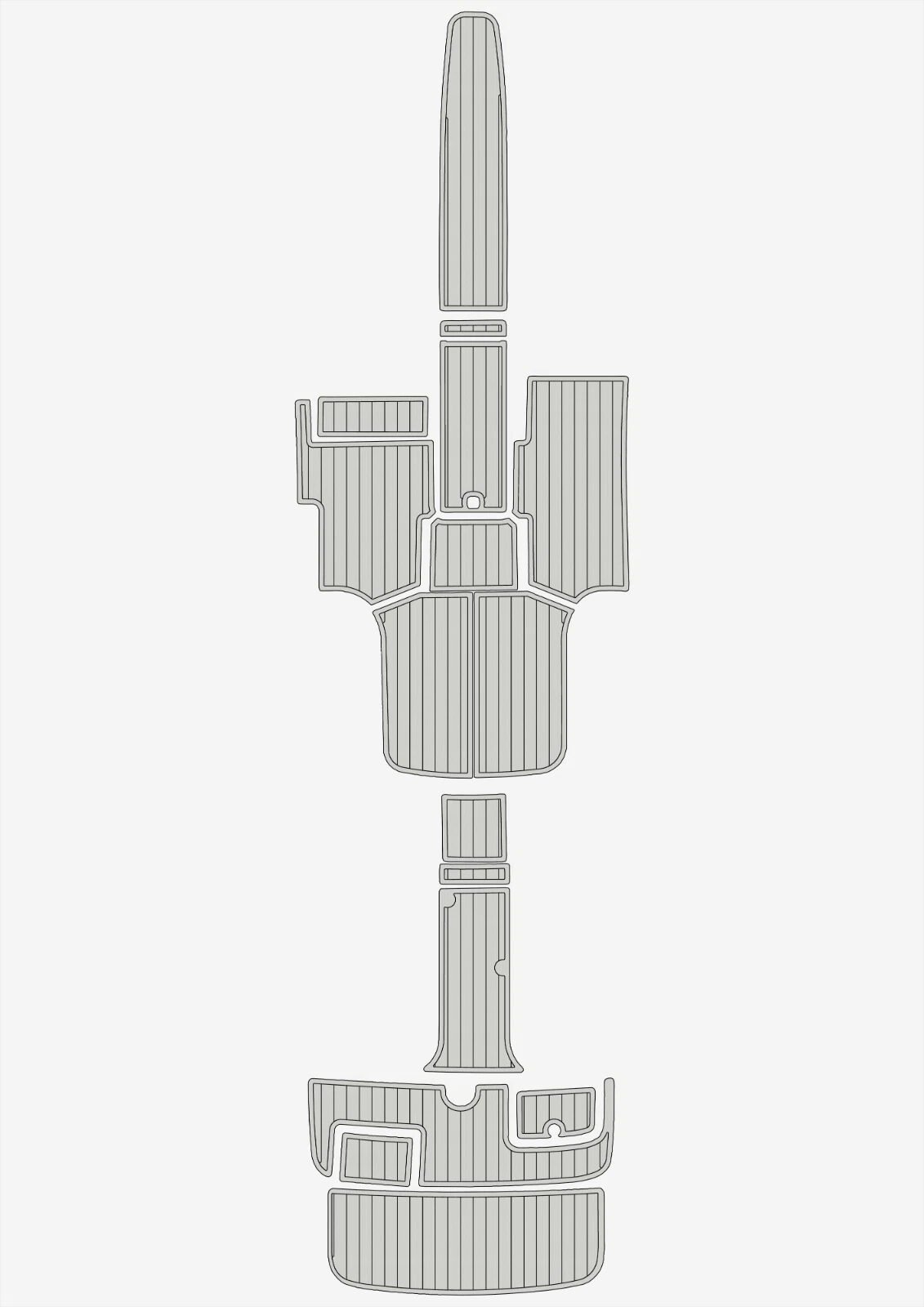 1 Kit EVA Foam marine flooring Anti-slip mat 2005-2007 Cobalt 252