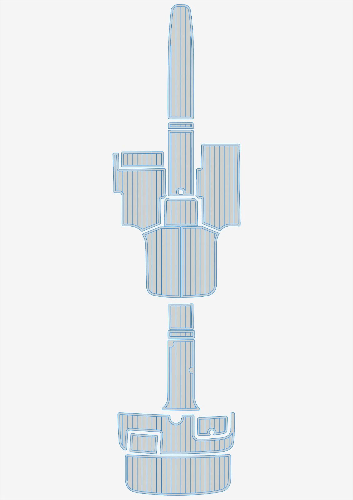 1 Kit EVA Foam marine flooring Anti-slip mat 2005-2007 Cobalt 252