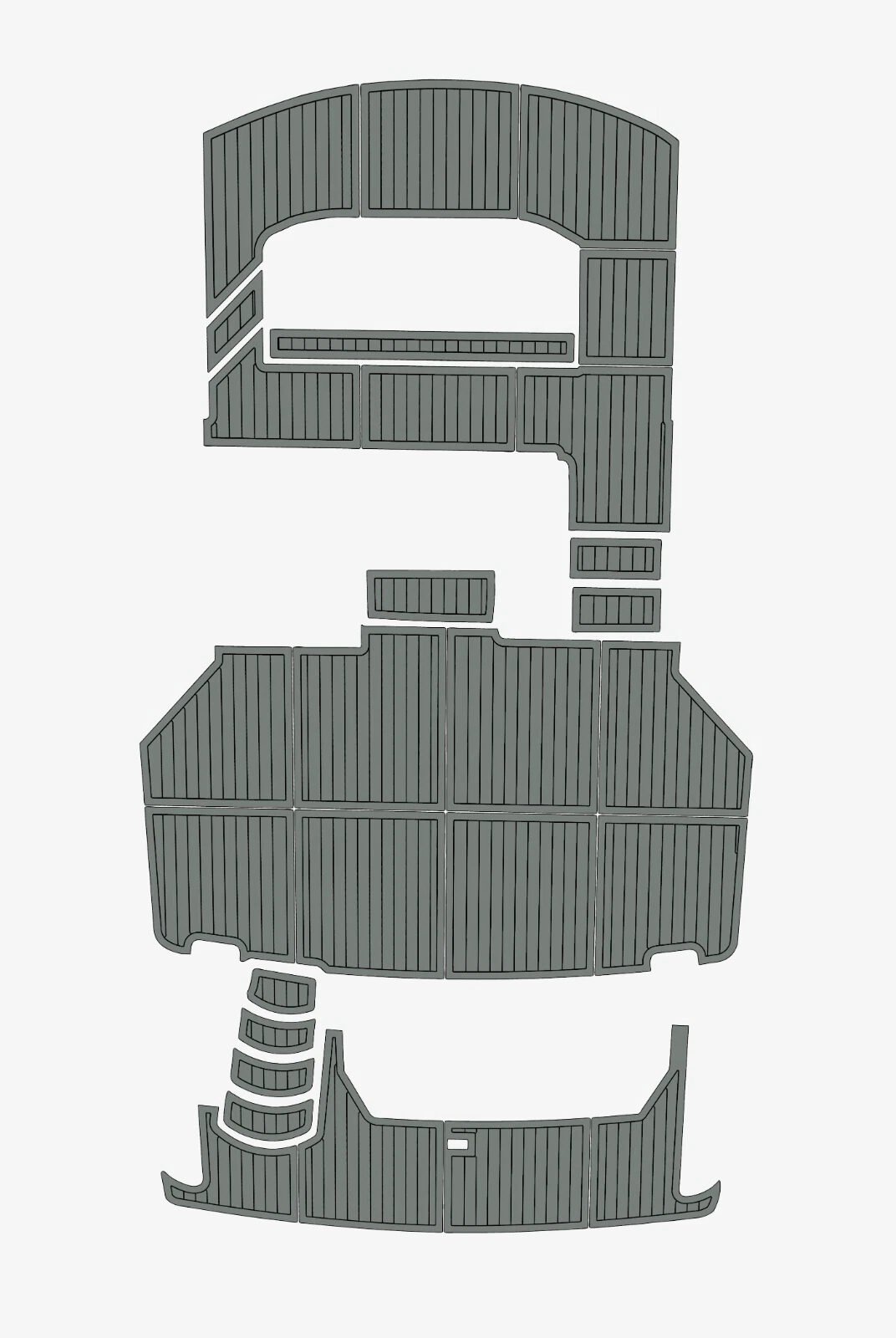 EVA Foam marine flooring faux teak 1999 Carver 39 (6) 1 Kit EVA Foam marine flooring faux teak 1999 Carver 39