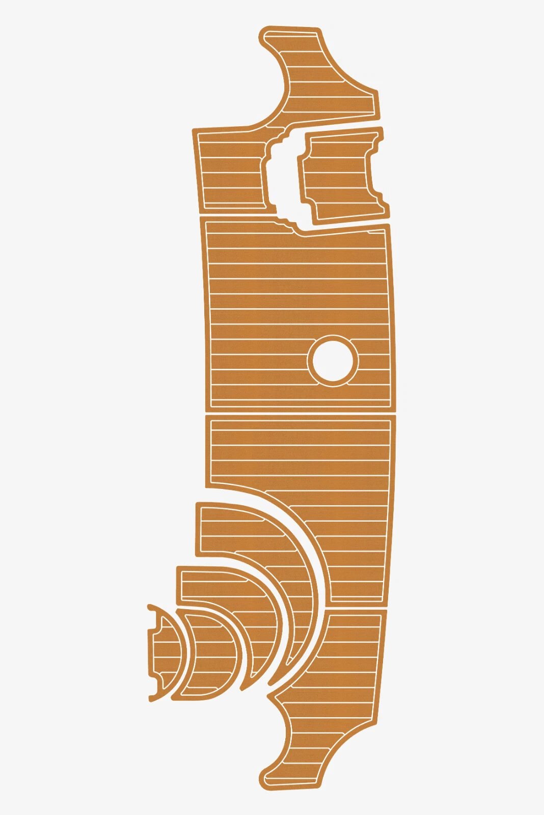 1 Kit EVA Foam marine flooring faux teak 2002 Carver 346