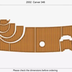 1 Kit EVA Foam marine flooring faux teak 2002 Carver 346