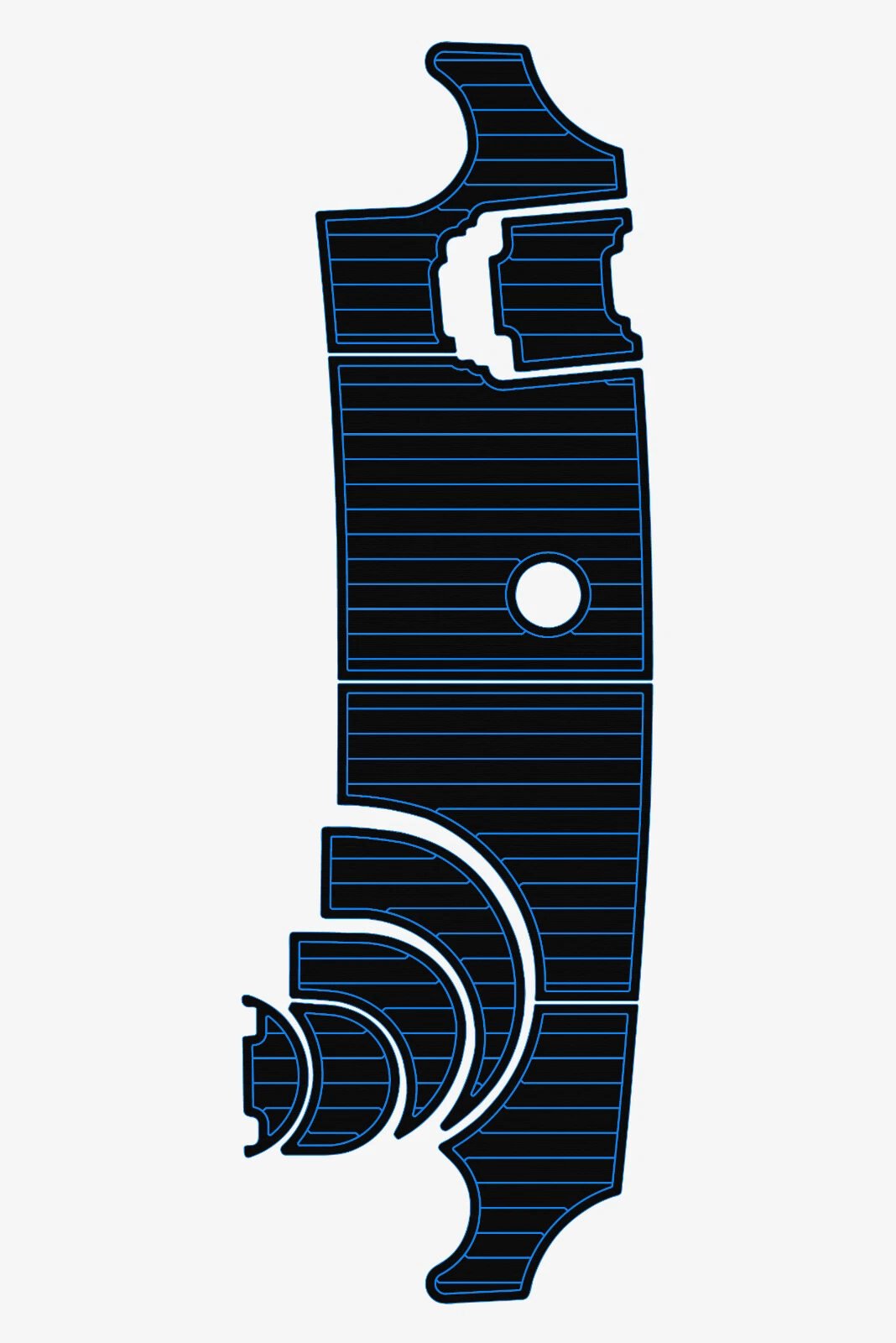 1 Kit EVA Foam marine flooring faux teak 2002 Carver 346