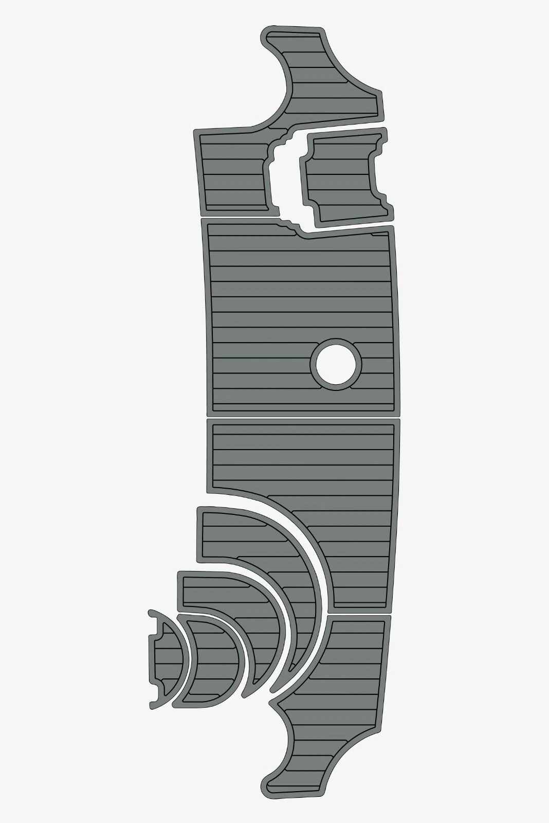 1 Kit EVA Foam marine flooring faux teak 2002 Carver 346