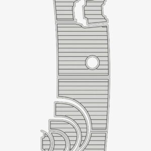 1 Kit EVA Foam marine flooring faux teak 2002 Carver 346
