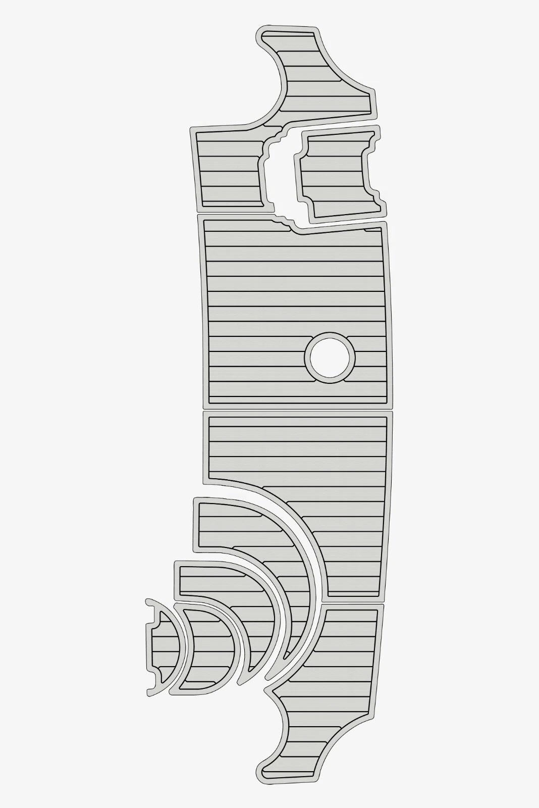 1 Kit EVA Foam marine flooring faux teak 2002 Carver 346
