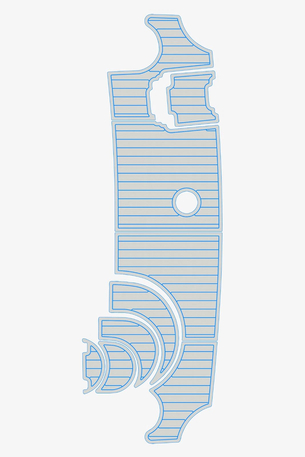 1 Kit EVA Foam marine flooring faux teak 2002 Carver 346