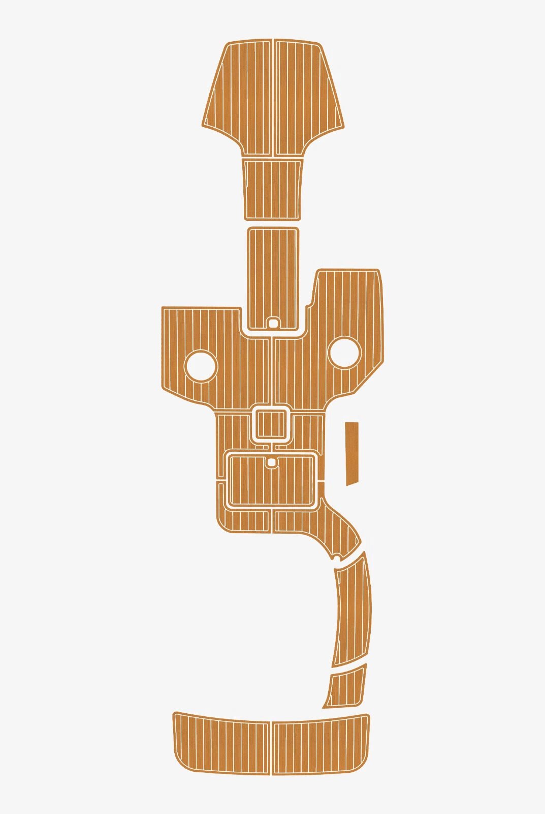 1 Kit EVA Foam marine flooring faux teak 2008 Cobalt 262 Cockpit