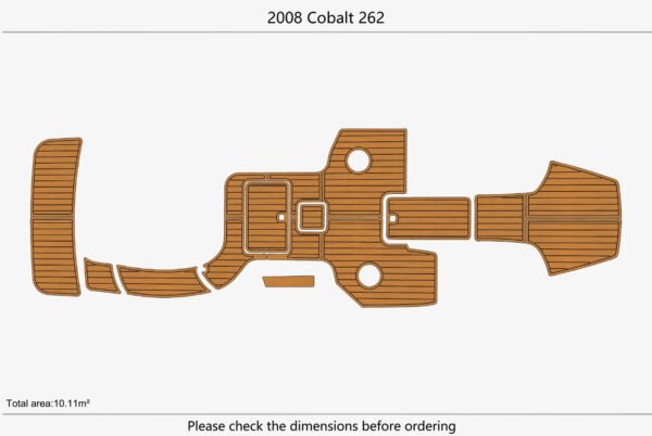 EVA Foam marine flooring faux teak 2008 Cobalt 262 Cockpit (10) 1 Kit EVA Foam marine flooring faux teak 2008 Cobalt 262 Cockpit