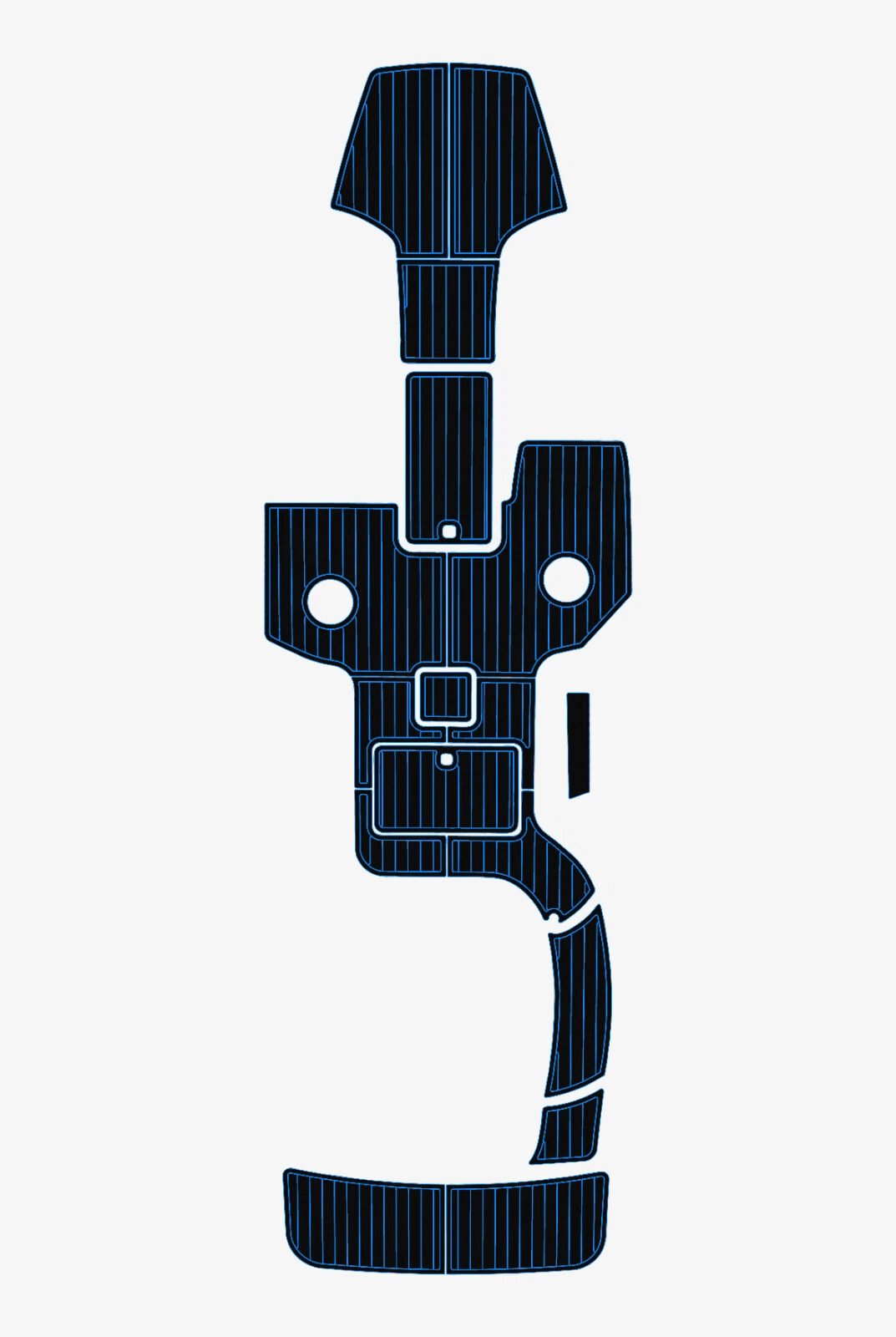 1 Kit EVA Foam marine flooring faux teak 2008 Cobalt 262 Cockpit