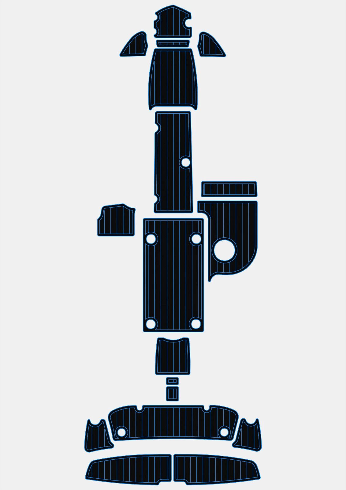 EVA faux floor 6mm 2012-2018 Yamaha AR SA SS 210 212X (2) 1 Kit EVA foam faux teak boat floor 6mm 2012-2018 Yamaha AR SA SS 210 212X