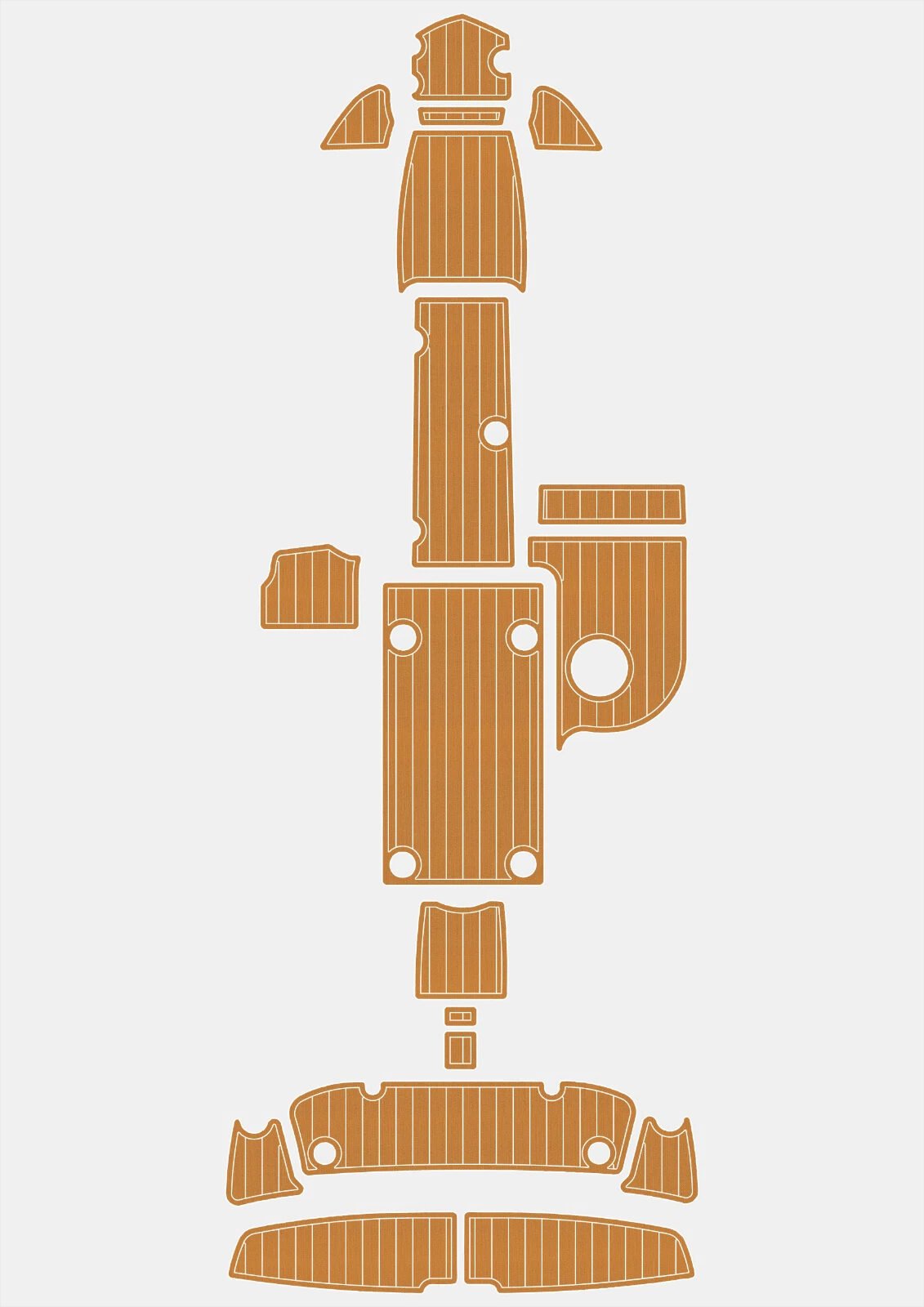 EVA faux floor 6mm 2012-2018 Yamaha AR SA SS 210 212X (9) 1 Kit EVA foam faux teak boat floor 6mm 2012-2018 Yamaha AR SA SS 210 212X