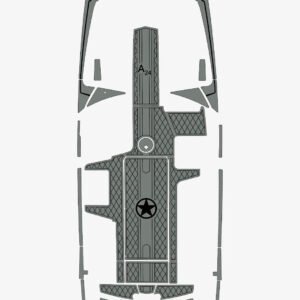 1 Kit EVA foam Marine floor Faux Teak 6mm 2013-2017 Axis A24