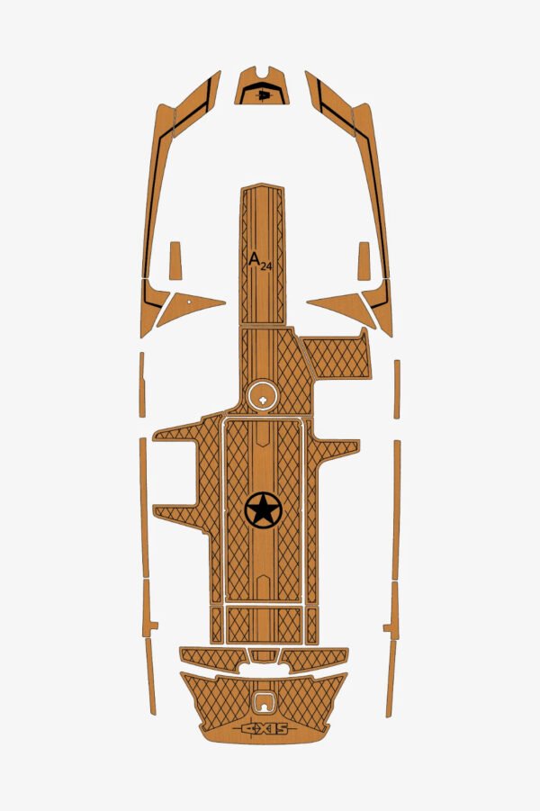1 Kit EVA foam Marine floor Faux Teak 6mm 2013-2017 Axis A24