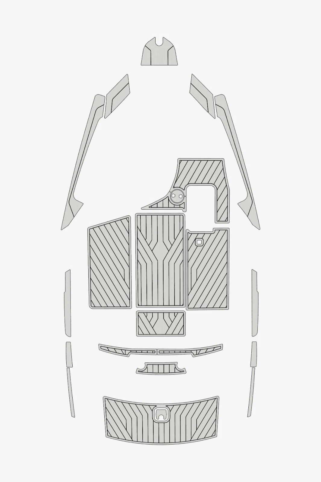 1 Kit EVA foam boat floor Faux Teak 6mm 2009-2014 Axis A22