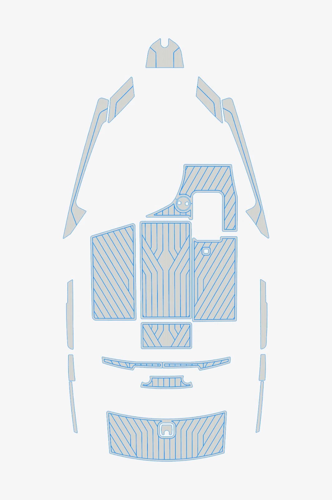 1 Kit EVA foam boat floor Faux Teak 6mm 2009-2014 Axis A22