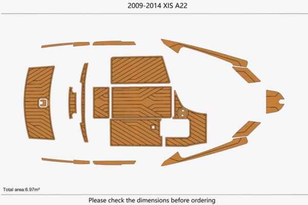 EVA foam boat floor Faux Teak Decking 6mm 2009-2014 Axis A22 (2) 1 Kit EVA foam boat floor Faux Teak 6mm 2009-2014 Axis A22