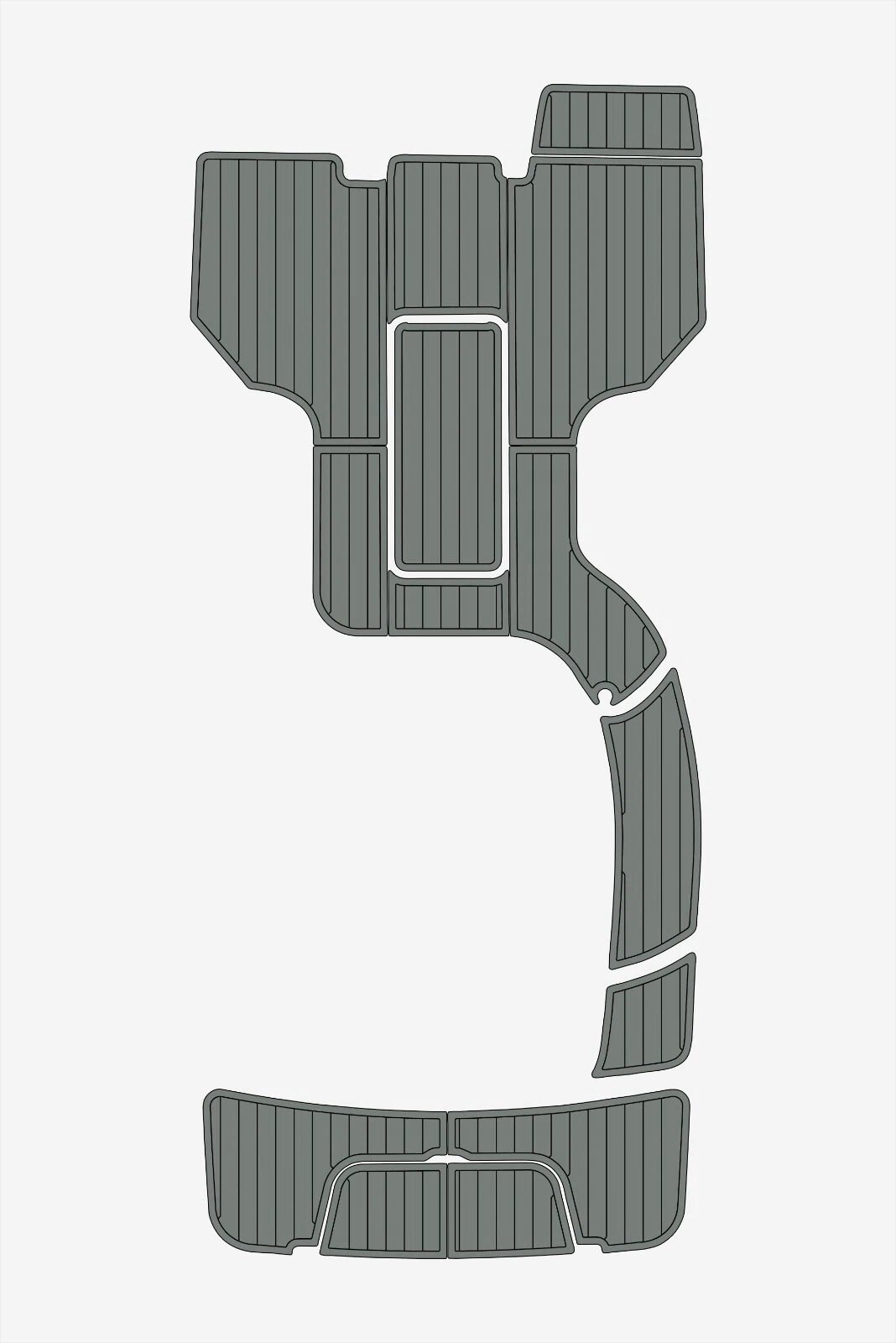 1 Kit EVA foam boat floor anti-slip mat 6mm 2011-2016 Cobalt 243