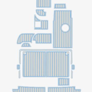 1 Kit EVA foam boat floor faux teak 1995 Bayliner 2355