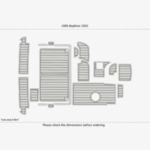 1 Kit EVA foam boat floor faux teak 1995 Bayliner 2355