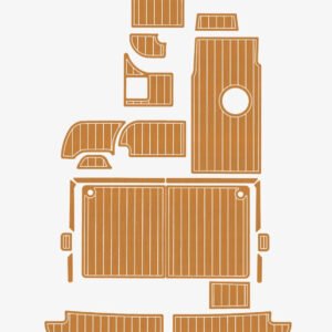 1 Kit EVA foam boat floor faux teak 1995 Bayliner 2355