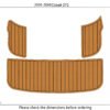 EVA foam boat floor faux teak mat 2005-2008 Cobalt 272 (12) 1 Kit EVA foam boat floor faux teak mat 2005-2008 Cobalt 272