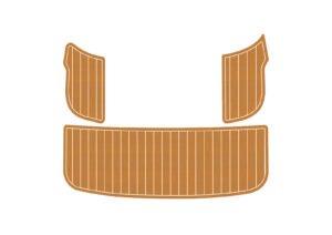 EVA foam boat floor faux teak mat 2005-2008 Cobalt 272 (2) 1 Kit EVA foam boat floor faux teak mat 2005-2008 Cobalt 272