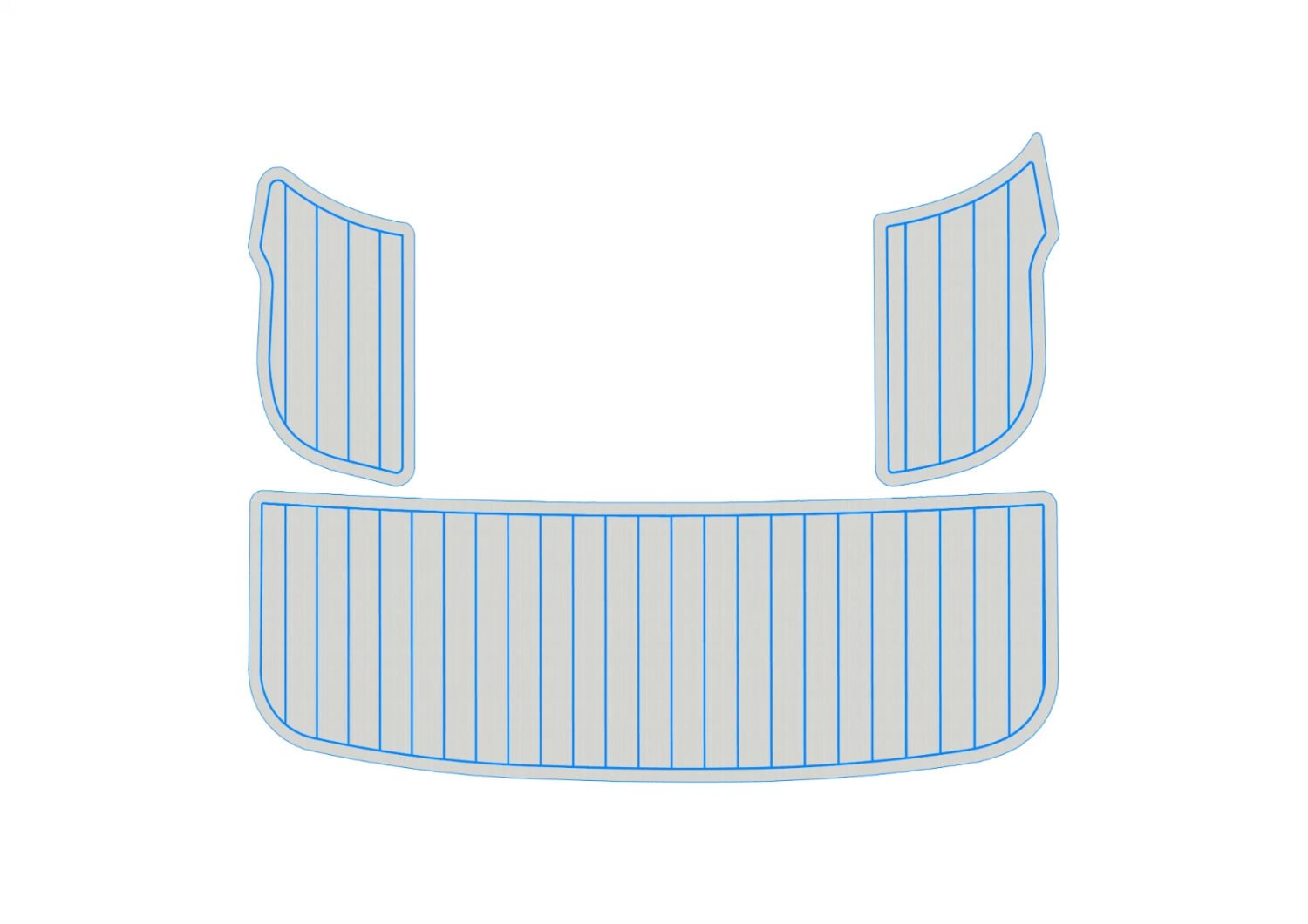 1 Kit EVA foam boat floor faux teak mat 2005-2008 Cobalt 272