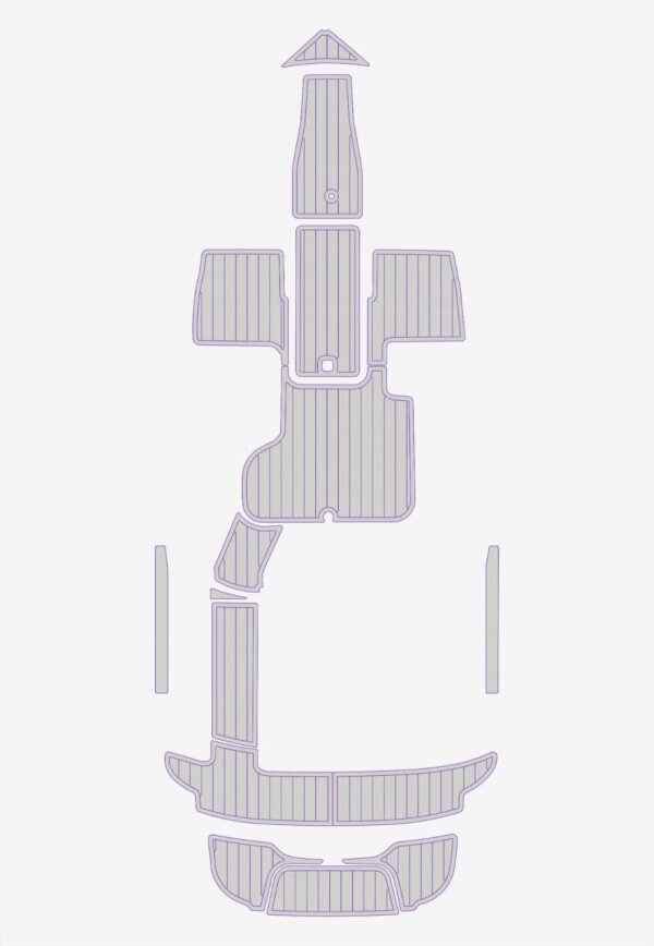 EVA foam boat floor faux teak mat 2015-2017 Cobalt 200S (11) 1 Kit EVA foam boat floor faux teak mat 2015-2017 Cobalt 200S