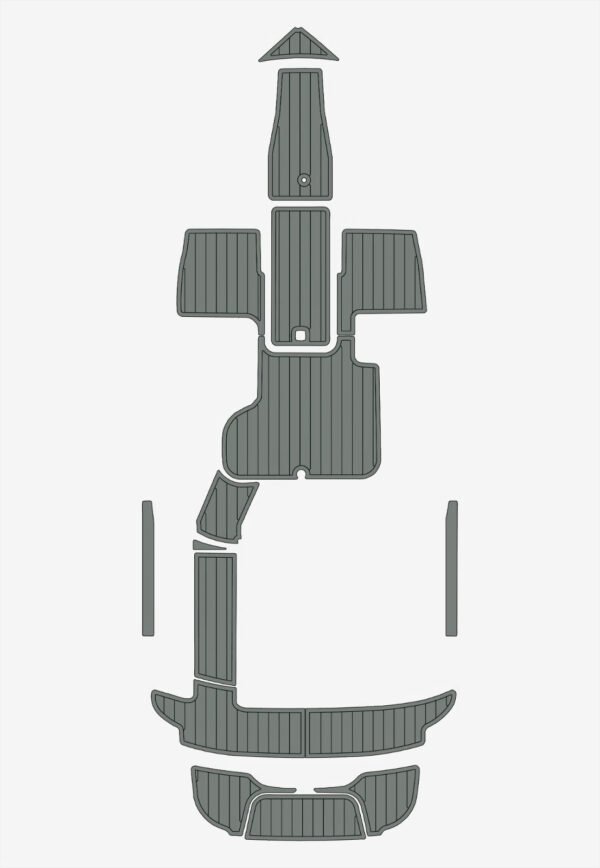 EVA foam boat floor faux teak mat 2015-2017 Cobalt 200S (4) 1 Kit EVA foam boat floor faux teak mat 2015-2017 Cobalt 200S