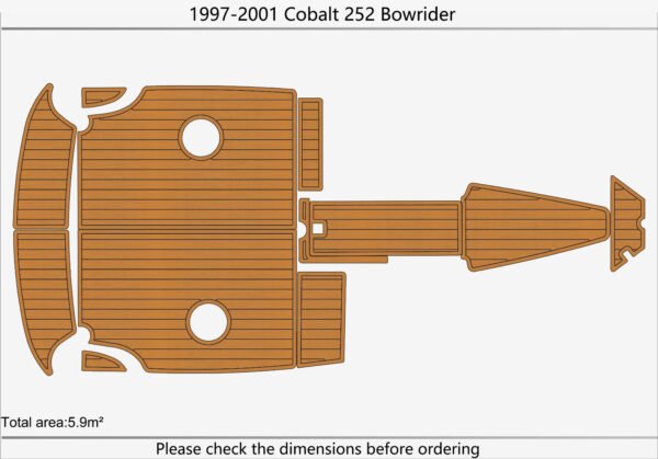 EVA foam boat flooring 1997-2001 Cobalt 252 (1) 1 Kit EVA foam boat flooring 1997-2001 Cobalt 252