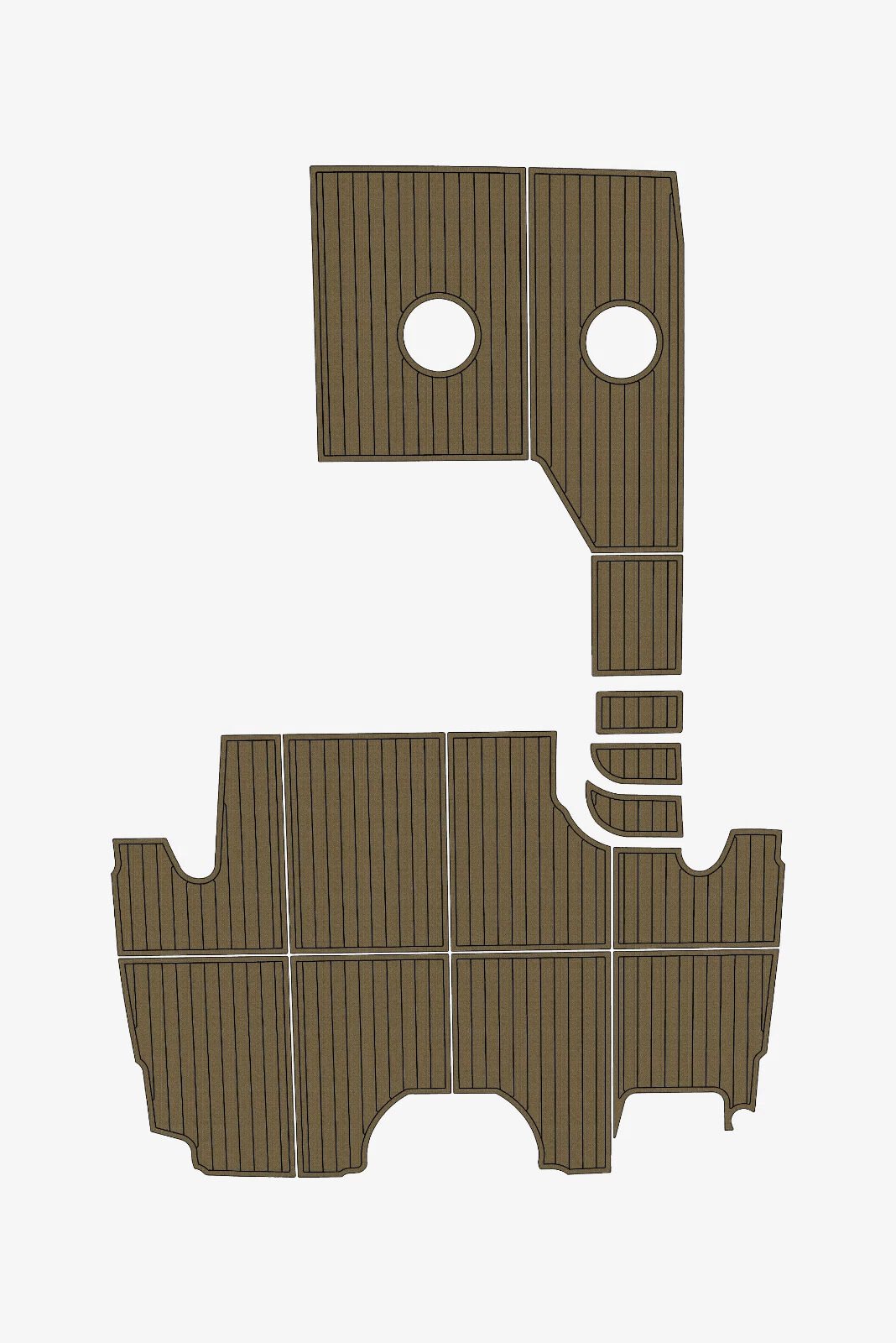 EVA foam boat flooring 1998-2001 Bayliner 4087 Aft (6) 1 Kit EVA foam boat flooring 1998-2001 Bayliner 4087 Aft