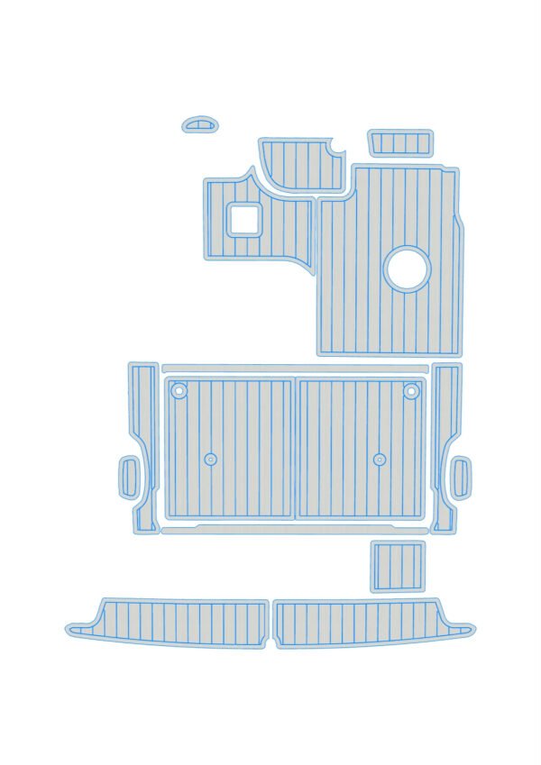 EVA foam boat flooring 1999 bayline 2855 Anti-slip mat Custom (10) 1 Kit EVA foam boat flooring 1998-2001 Bayliner 4087 Aft