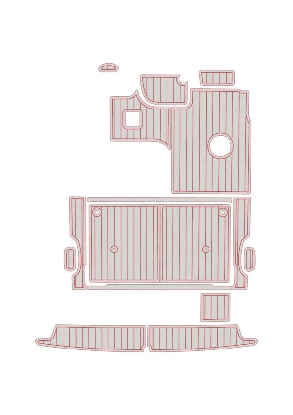 EVA foam boat flooring 1999 bayline 2855 Anti-slip mat Custom (11) 1 Kit EVA foam boat flooring 1998-2001 Bayliner 4087 Aft