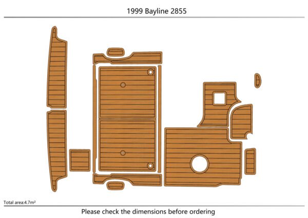 EVA foam boat flooring 1999 bayline 2855 Anti-slip mat Custom (2) 1 Kit EVA foam boat flooring 1998-2001 Bayliner 4087 Aft
