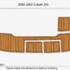 EVA foam boat flooring 2000-2002 cobalt 292 SP (1) 1 Kit EVA foam boat flooring 2000-2002 cobalt 292 SP