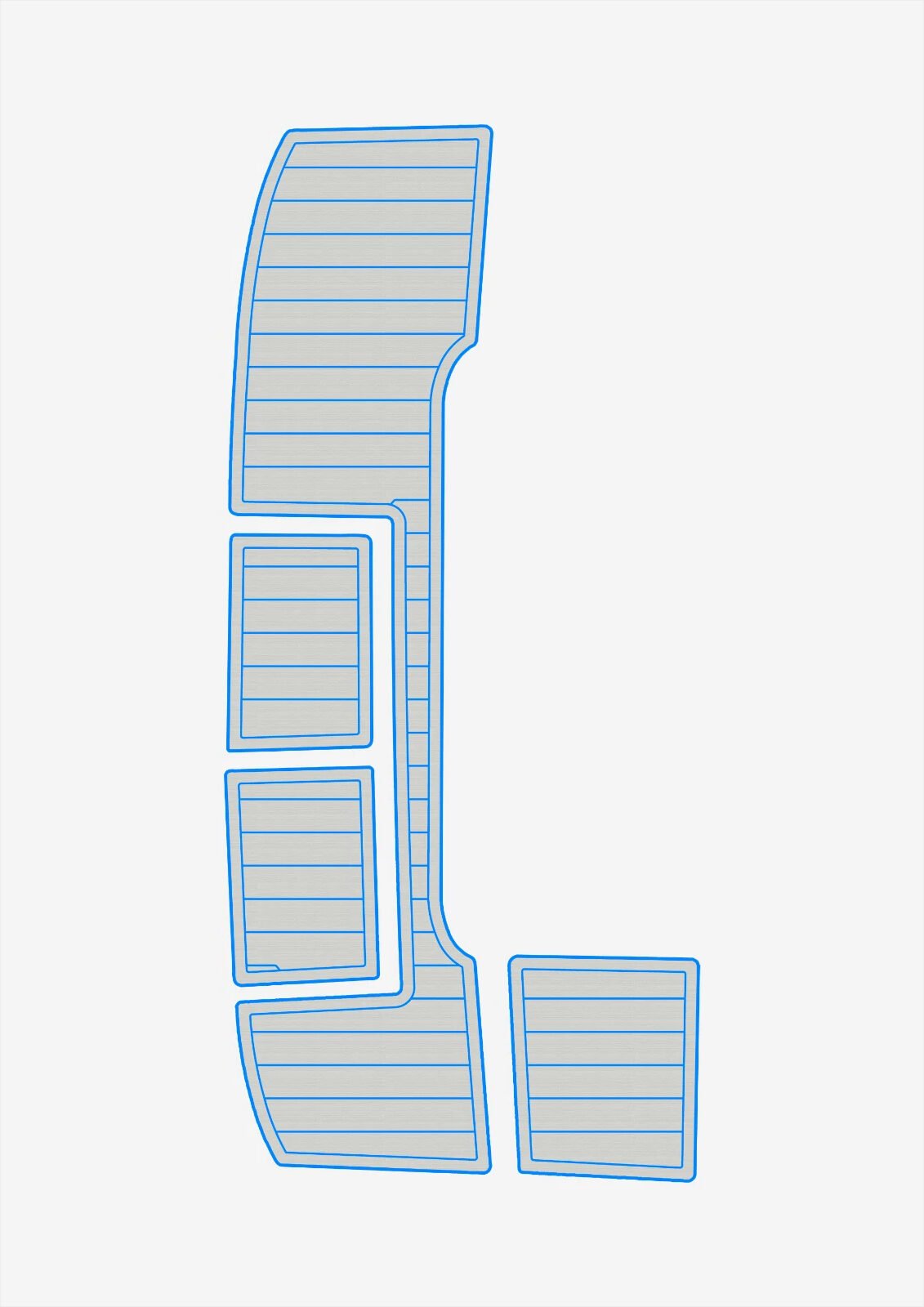 1 Kit EVA foam boat flooring 2000-2002 cobalt 292 SP