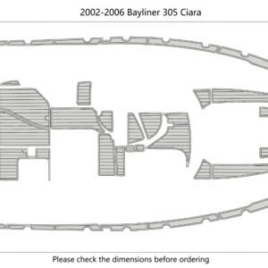 EVA foam boat flooring 6mm 2002-2006 Bayliner 305 Ciara (2) 1 Kit EVA foam boat flooring 6mm 2002-2006 Bayliner 305 Ciara