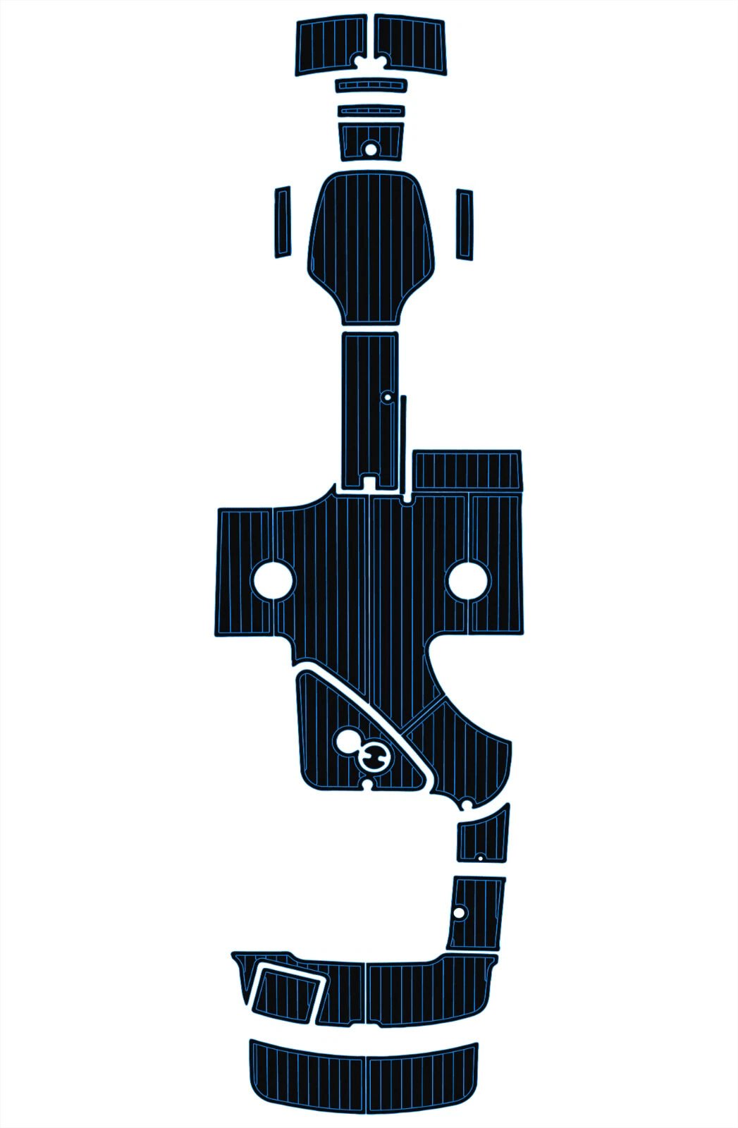 1 Kit EVA foam boat flooring 6mm 2002-2006 Cobalt 240 SD