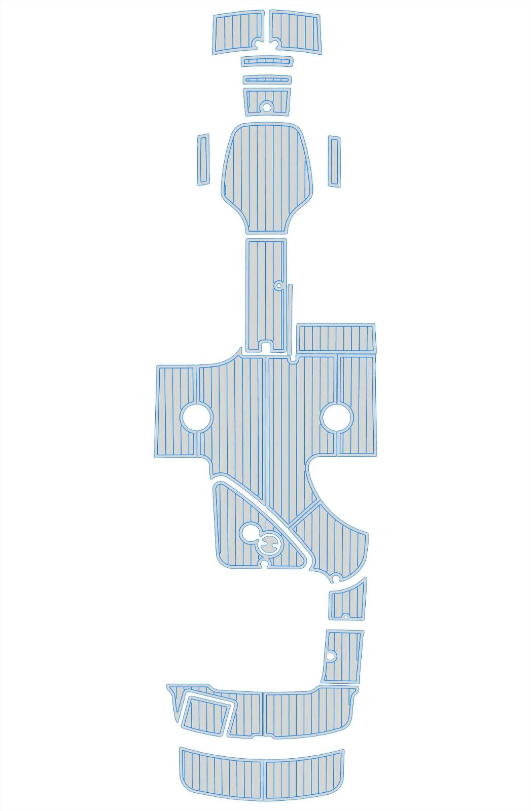 1 Kit EVA foam boat flooring 6mm 2002-2006 Cobalt 240 SD